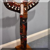 D40. Totem style carving. 